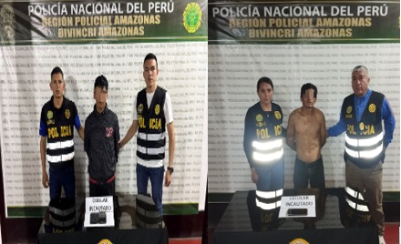 Capturan a dos sujetos por presunta violación sexual de una menor en Chachapoyas.