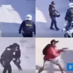 Delincuentes asaltan a policías motorizados y les roban sus armas