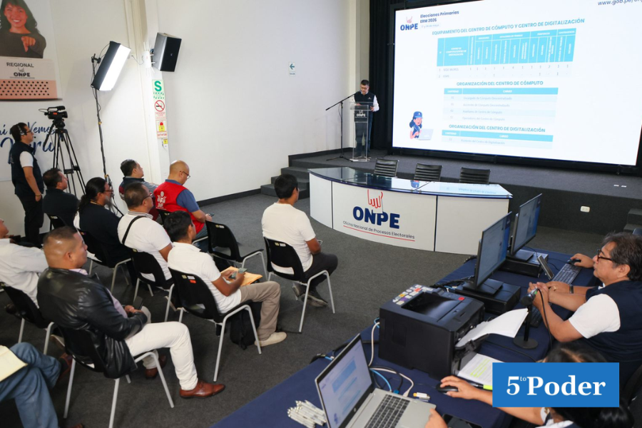 ONPE desarrolló simulacro oficial del sistema de cómputo electoral.