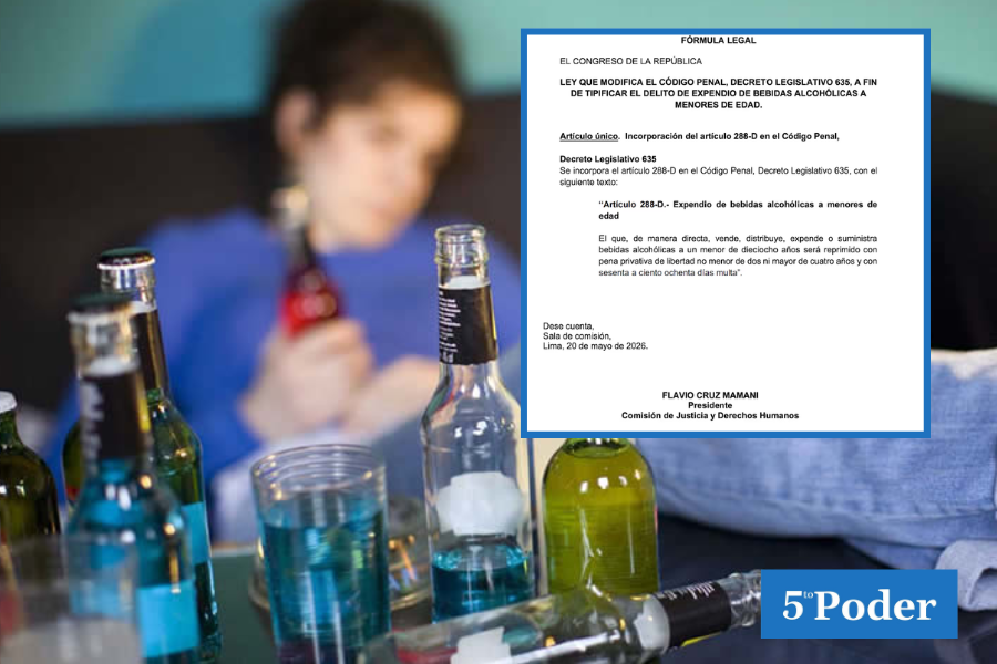 Comisión aprueba delito por expendio de bebidas alcohólicas a menores.