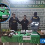 Capturaron a un sujeto con una arma, explosivos y droga en Sullana